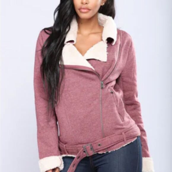Love Tree Pink  Sherpa Lined Jacket. Size Small. - Picture 1 of 8